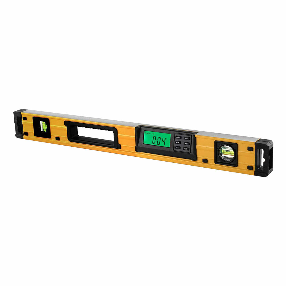 24 Inch Magnetic Digital Level with Bubble, Memory Functions and Protractor