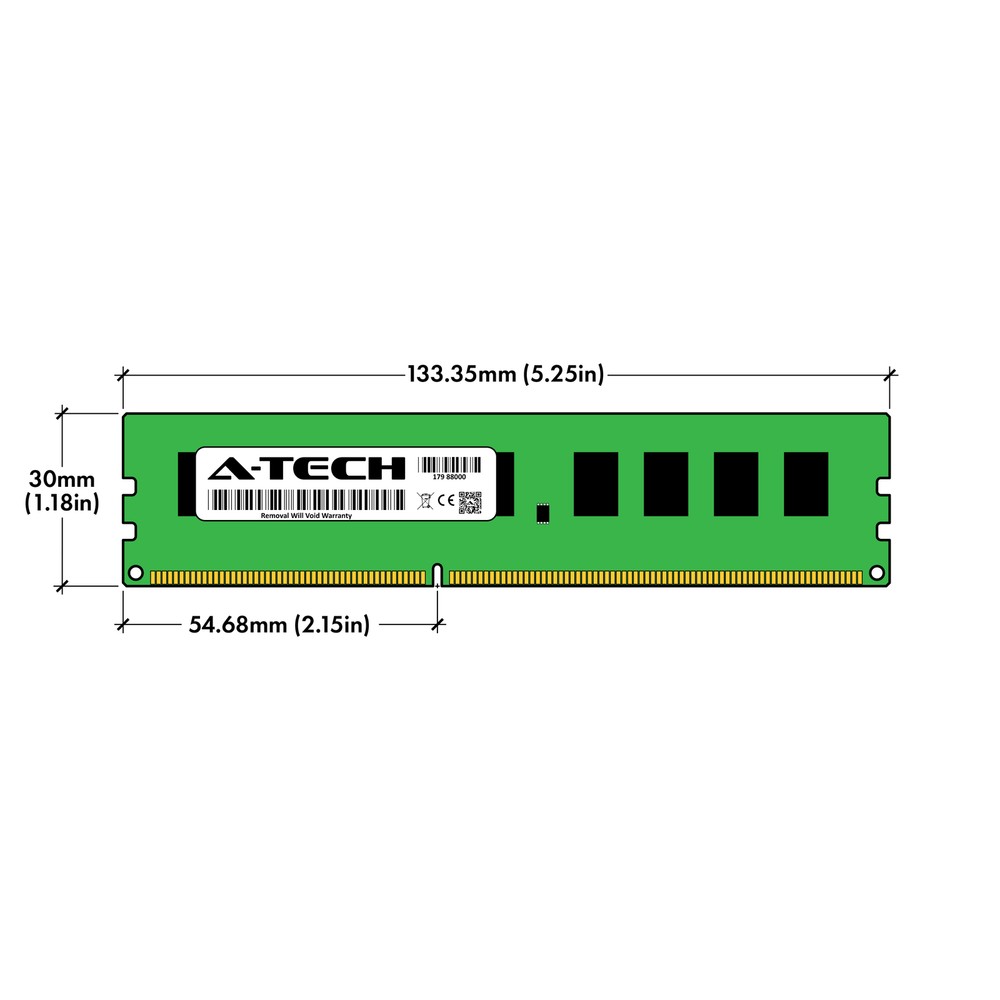 8GB PC3-12800E ECC UDIMM (Samsung M391B1G73QH0-CK0 Equivalent) Server Memory RAM