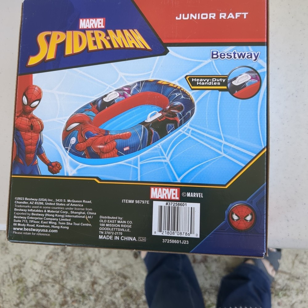 Bestway Marvel Spiderman Junior Raft Ages 3+ NEW