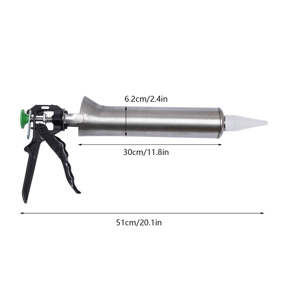 Mortar Pointing Grouting Gun Sprayer Applicator Tool for Cement lime w/2 Nozzle