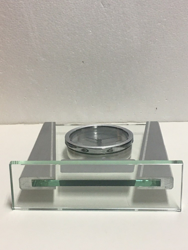 Danbury Clock Co. “Things Remembered”Quartz Glass Mantle Clock