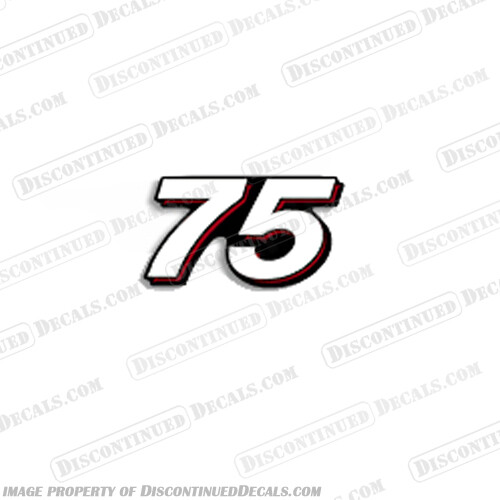 Fits Mercury Single 75 Decal 2005