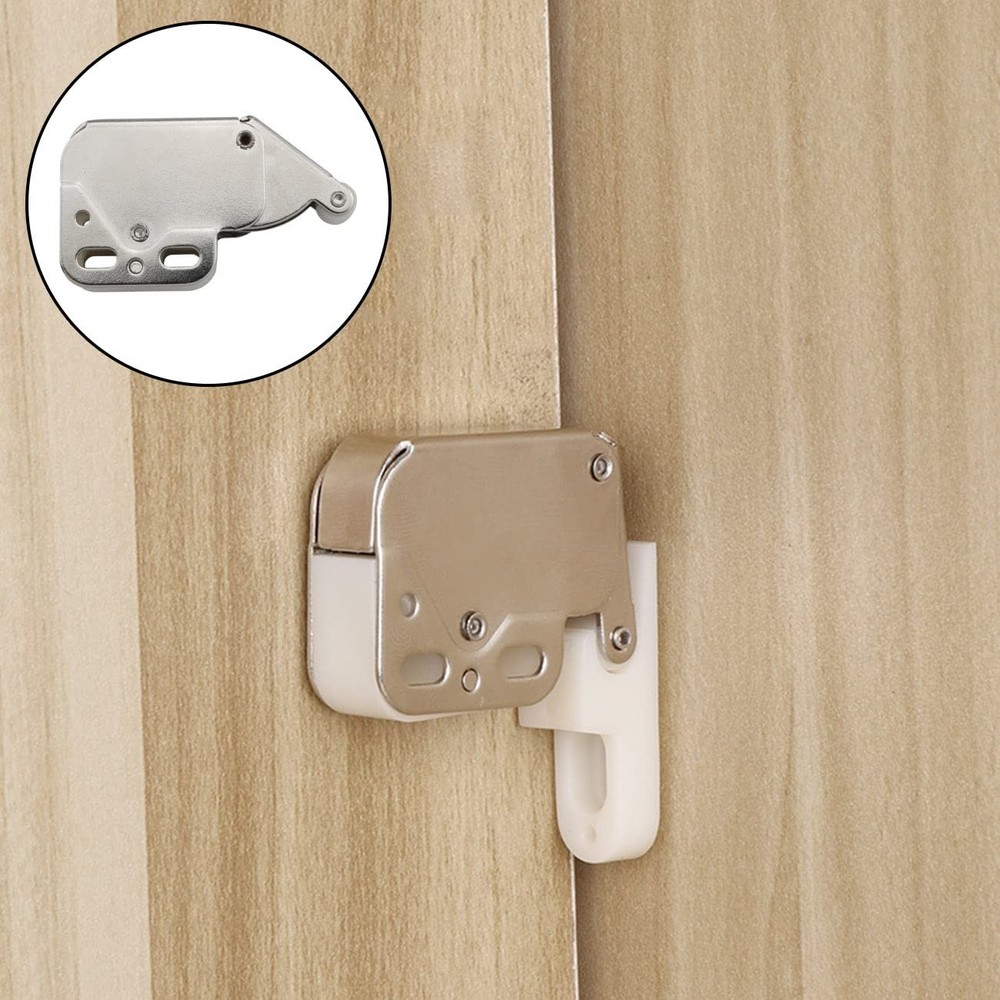 WHYHKJ 2 Sets Spring Loaded Mini Tip Push Catch Release Latch to Open...