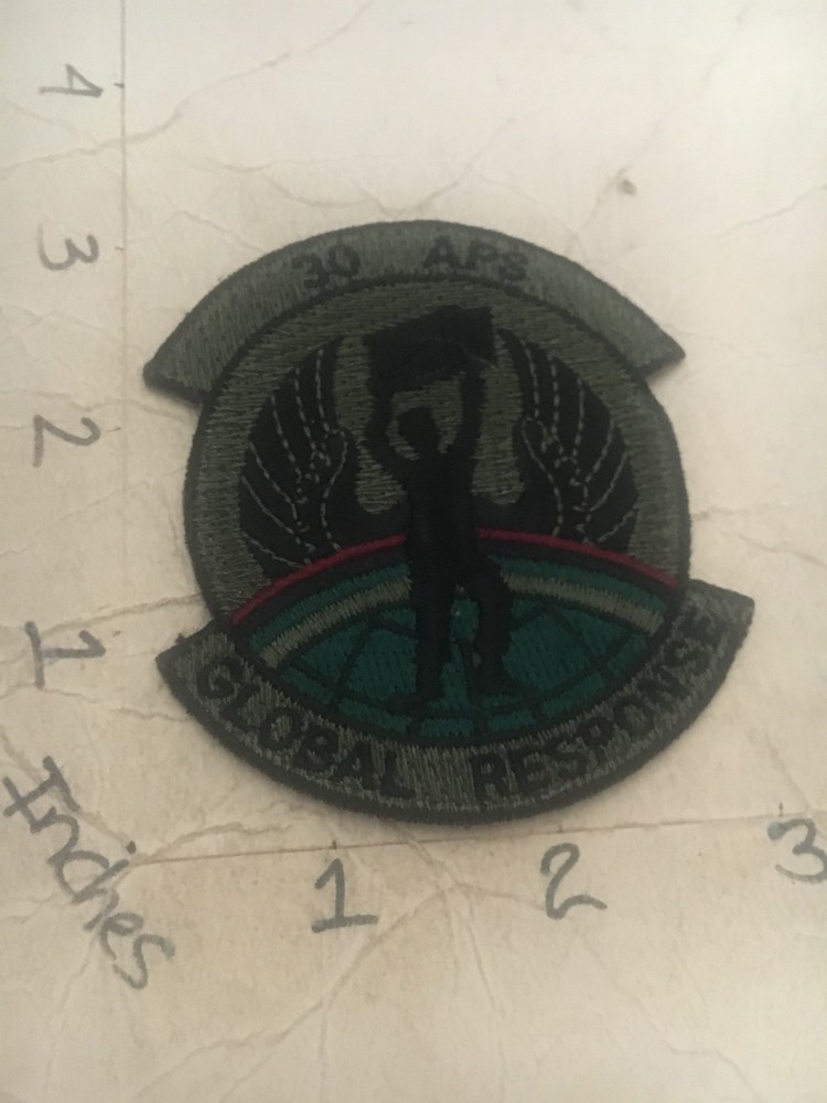 USAF 30th APS Squadron subdued patch 7/6/25