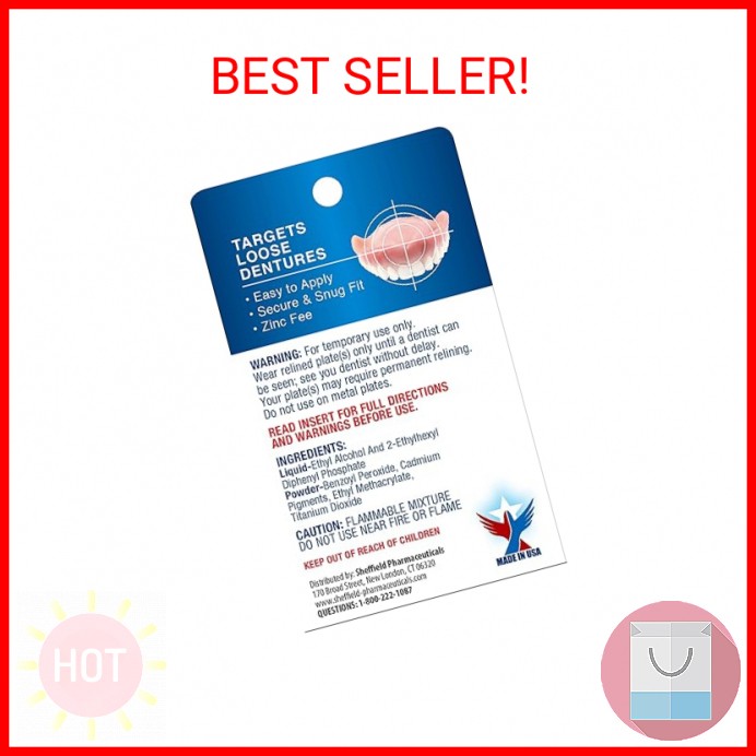 Acryline Advanced Formula Denture Reliner - Refit and Tighten Dentures/for Both