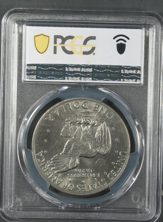 1972 PCGS AU58 EISENHOWER IKE DOLLAR TYPE 2 #12