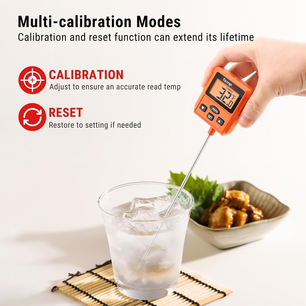 Advanced Instant Read Thermometer with Standard Pot Clip & Calibration Function