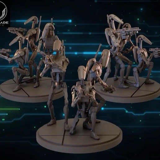 Warblade Studios: B1 Droids - Star Wars Shatterpoint Compatible