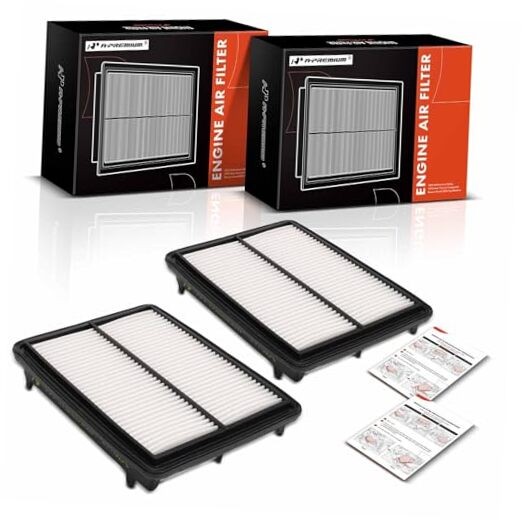 2-PC Engine Air Filter Compatible with Acura RLX 2014-2020, Replace#