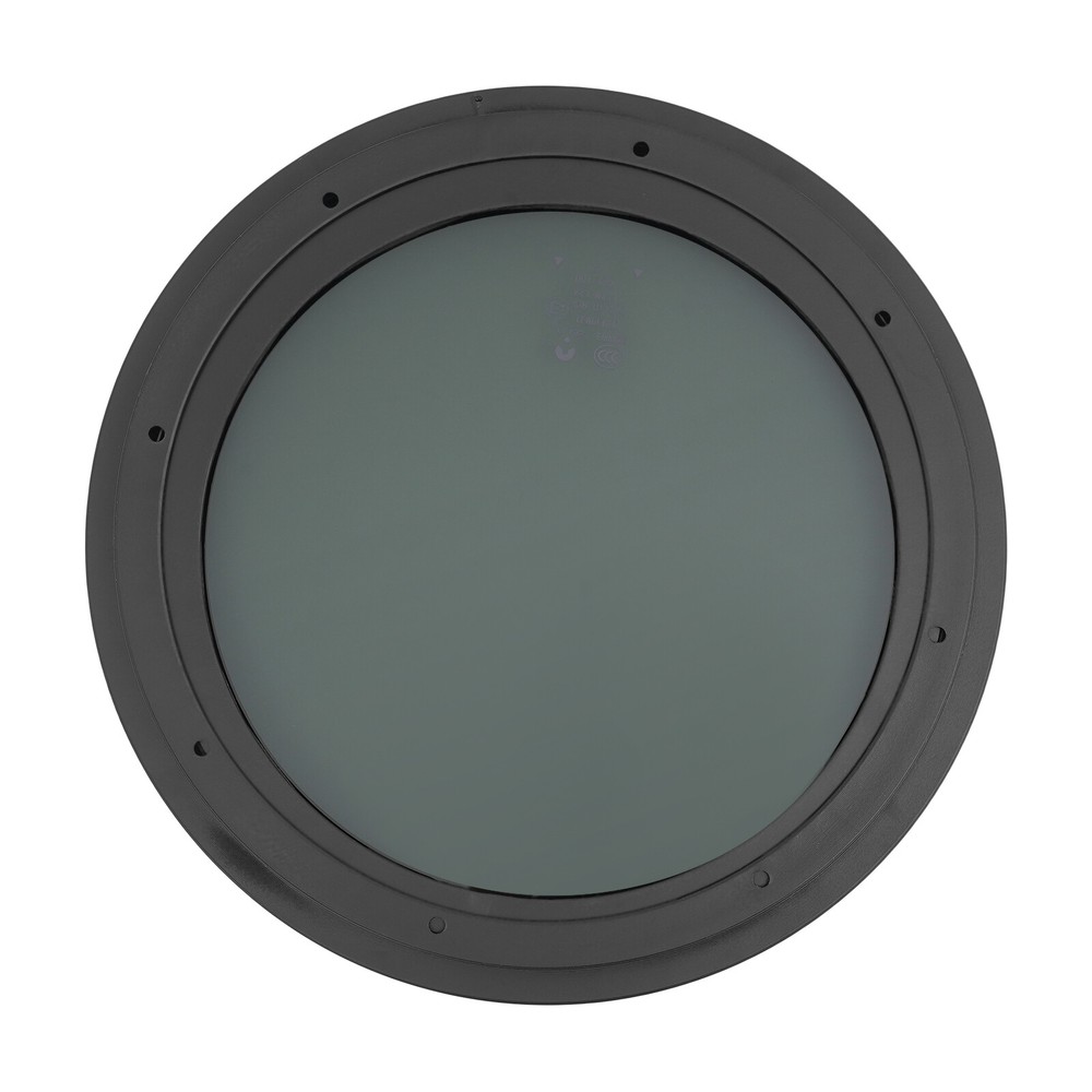 Campers Vent Round Fixed RV Window Cargo Vertical Trailer Window w/ Trim Ring