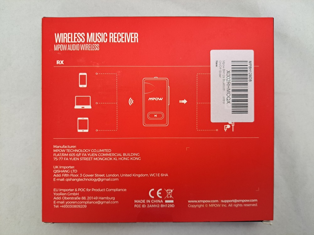 MPow - Wireless Music Receiver #BH129D