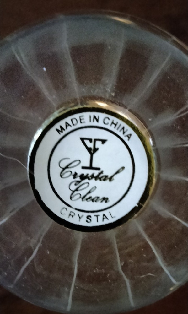 TWO 10" ETCHED BUD VASES by Crstal Clear