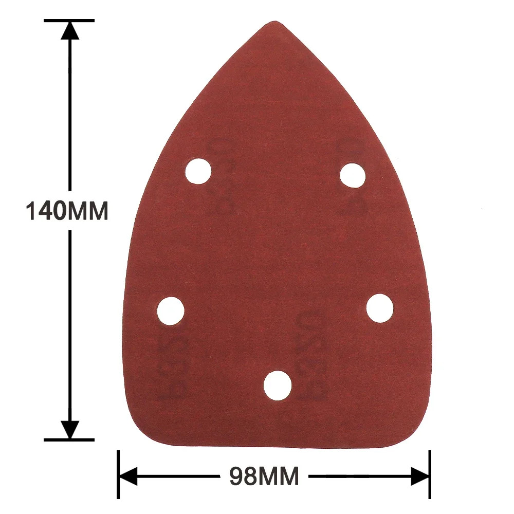 25pcs Self-adhesive Sandpaper Triangle Sander Sand Paper Hook Loop Sandpaper Dis