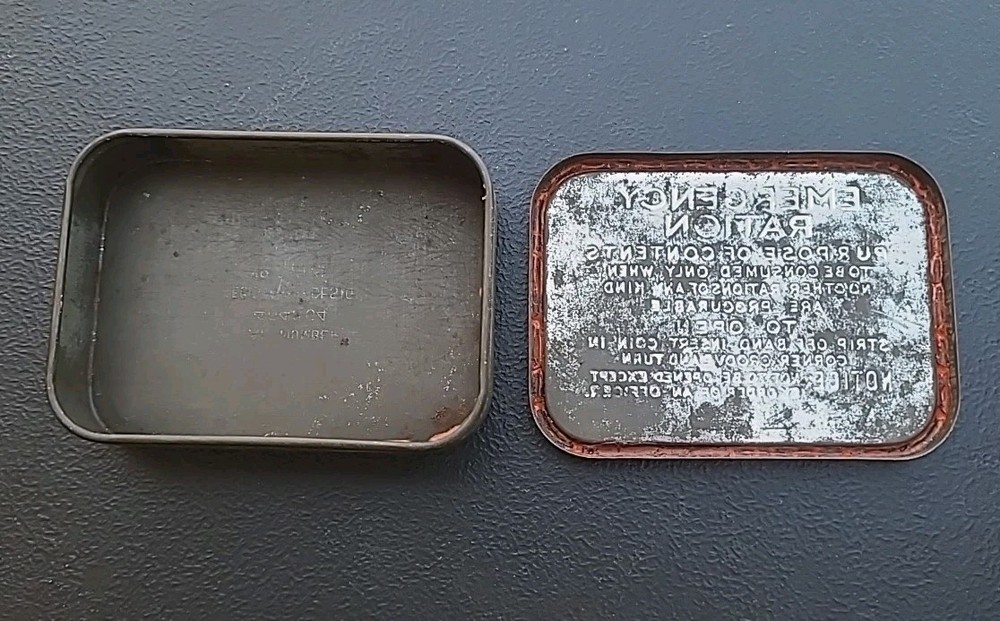 WW 2 British Army Emergency Ration Tin