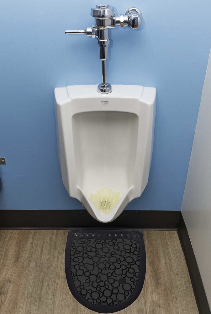 6-pack FRESH PRODUCTS P-Shield Urinal Mat Black