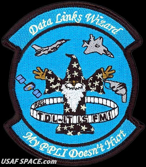 USAF 775TH TEST SQUADRON - DATA LINKS WIZARD - Edwards AFB, CA. - ORIGINAL PATCH