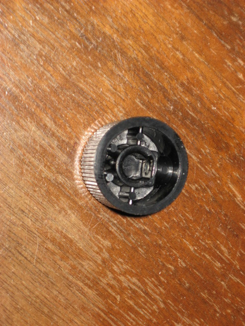 Heathkit Knob, black with metal insert