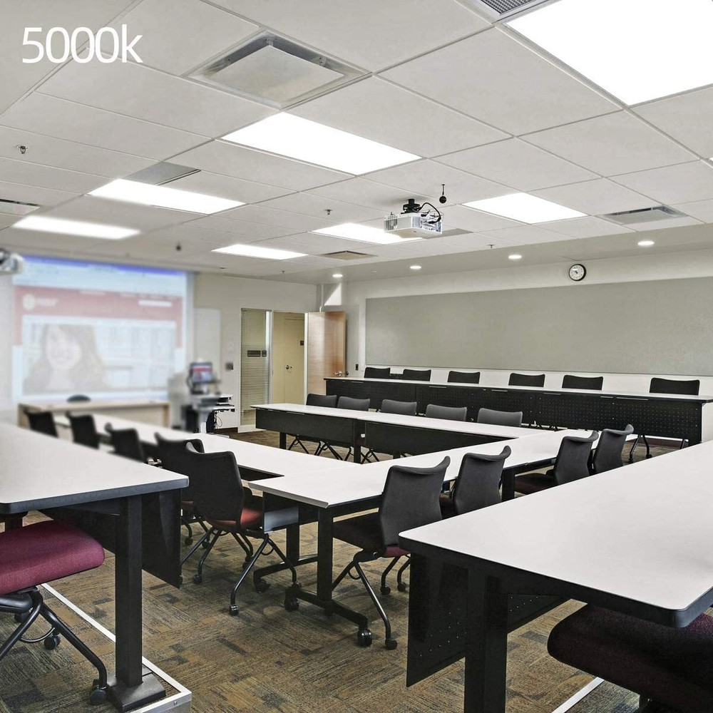 2x4Ft LED Panel Troffer Edge-Lit Flat (8 Pack) 75 Watt,7800LM Drop Ceiling Light