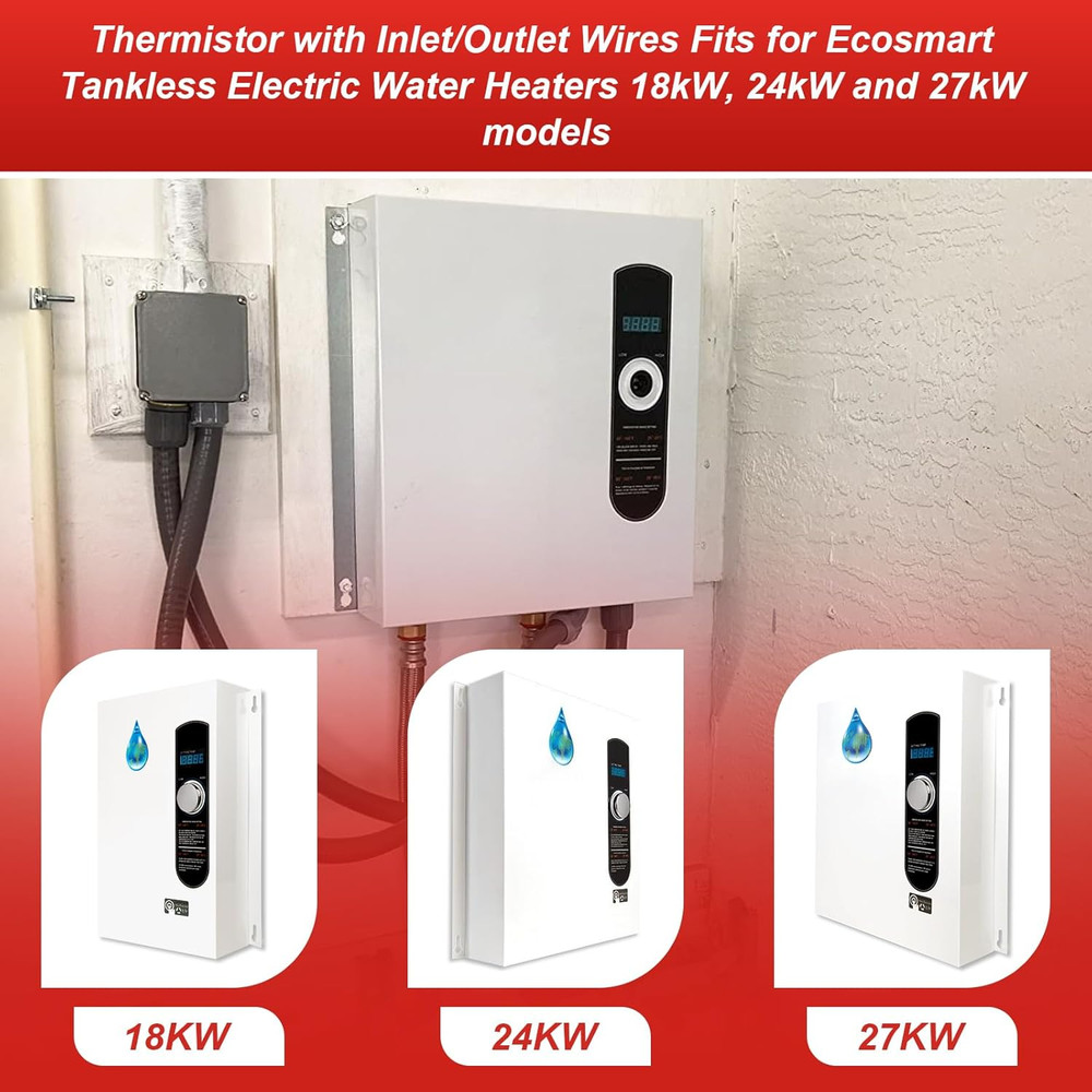 THRM QC XLRG Thermistor for Ecosmart Tankless Electric Water Heaters with Inlet/