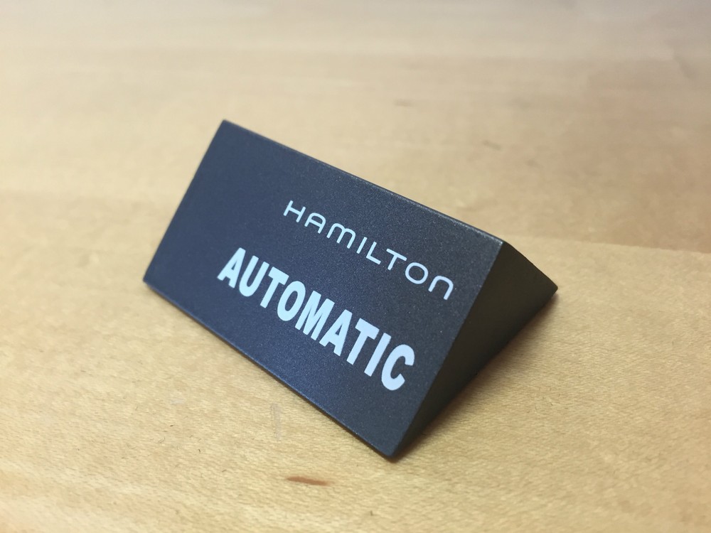 Hamilton Display Plaque - Automatic - Painted Wood - For Collectors