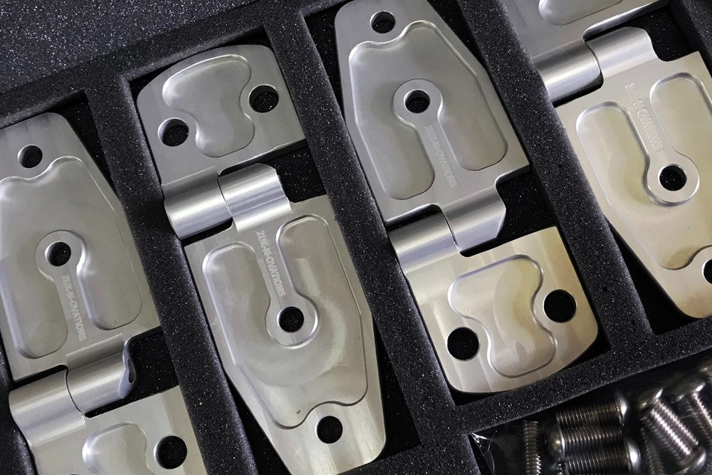 Suzuki Samurai Billet Removable Door Hinges - Clear Anodized