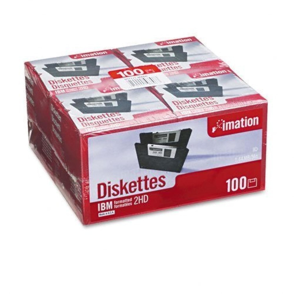 imation Products - imation - 3.5 Diskettes, IBM-Formatted, DS/HD, 100/Pack -...