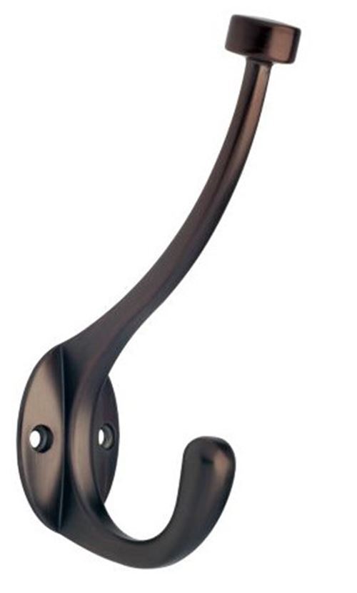Pilltop Two Prong Coat Hook Venetian Bronze
