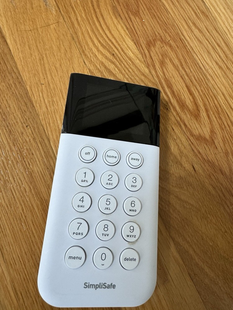 SimpliSafe SSKP3 Security Keypad White Wireless Only - Tested Works