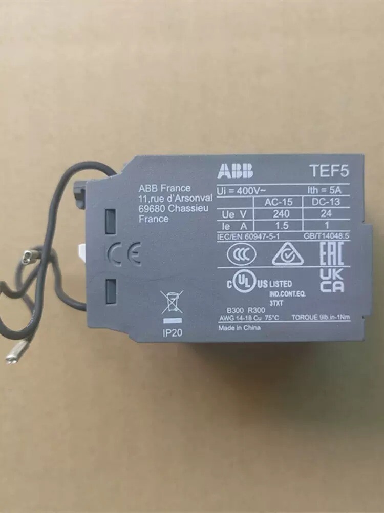 1/pieces NEW ABB Power Off Delay Head TEF5-OFF Contactor Timer Module