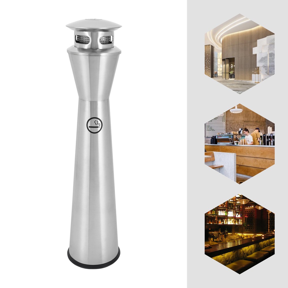 Floor standing Garbage Can Cigarette End Collector Inner Barrel Vertical Ashtray