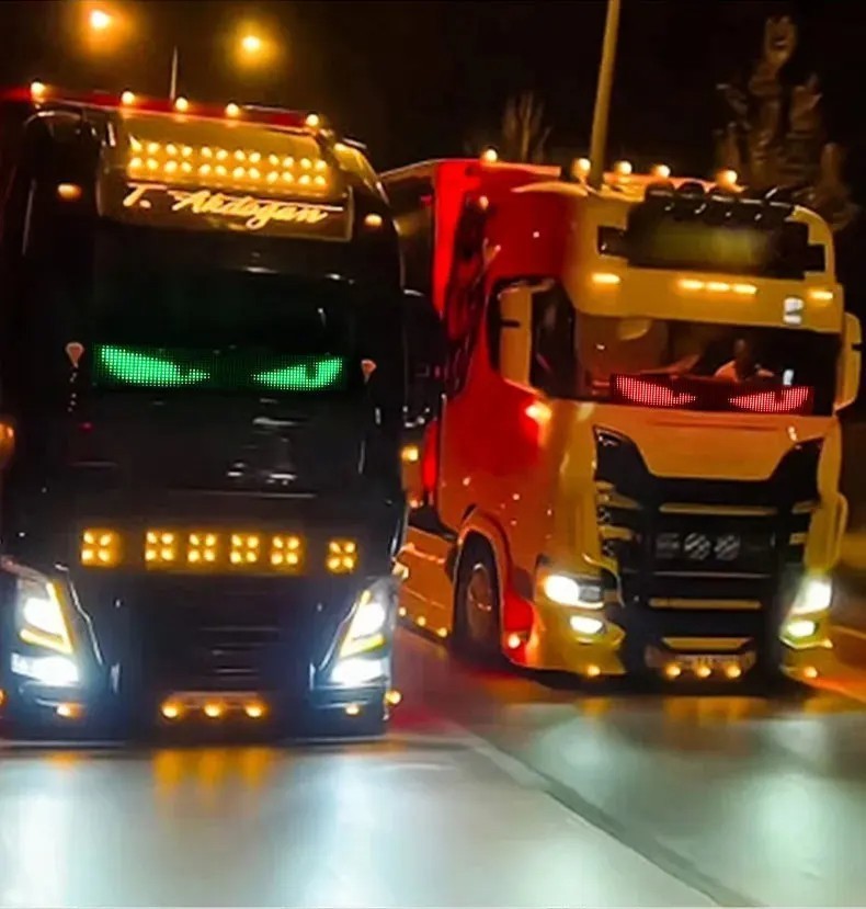 Devil Eyes Lights For Car /Truck- LED Display Screen DIY  Windshield Eyes Light