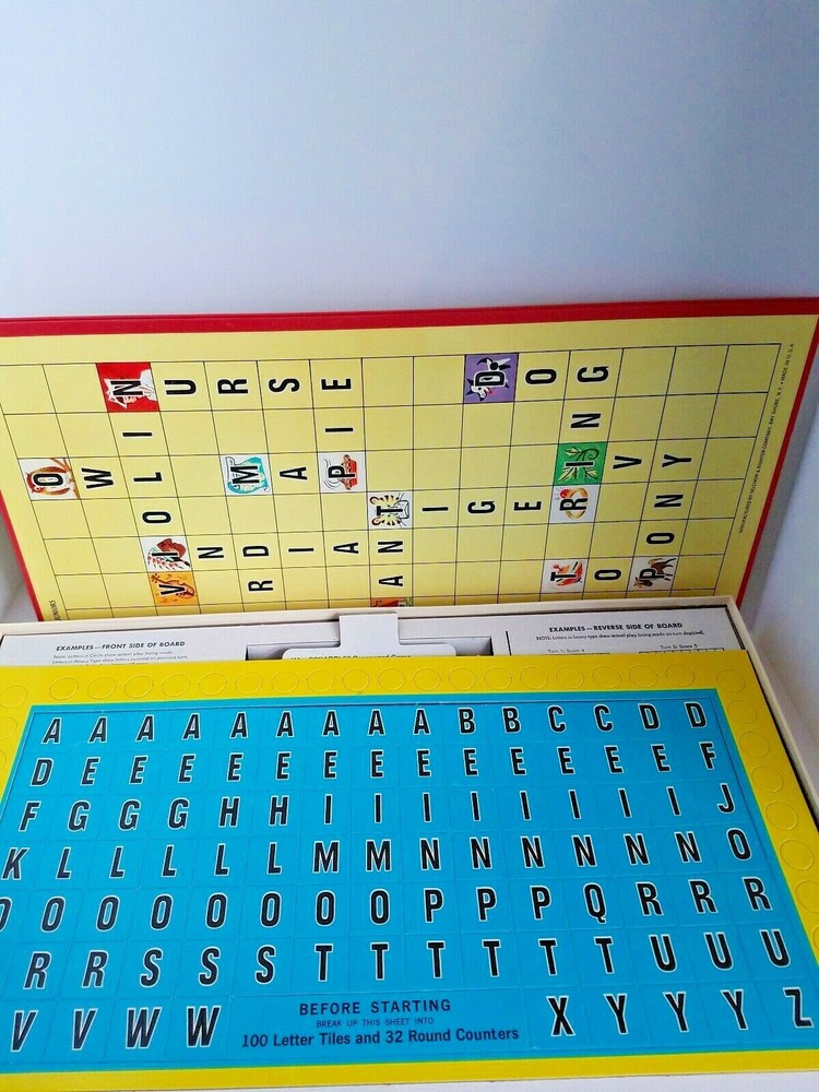Vintage Scrabble For Juniors Unused Third Edition 1968