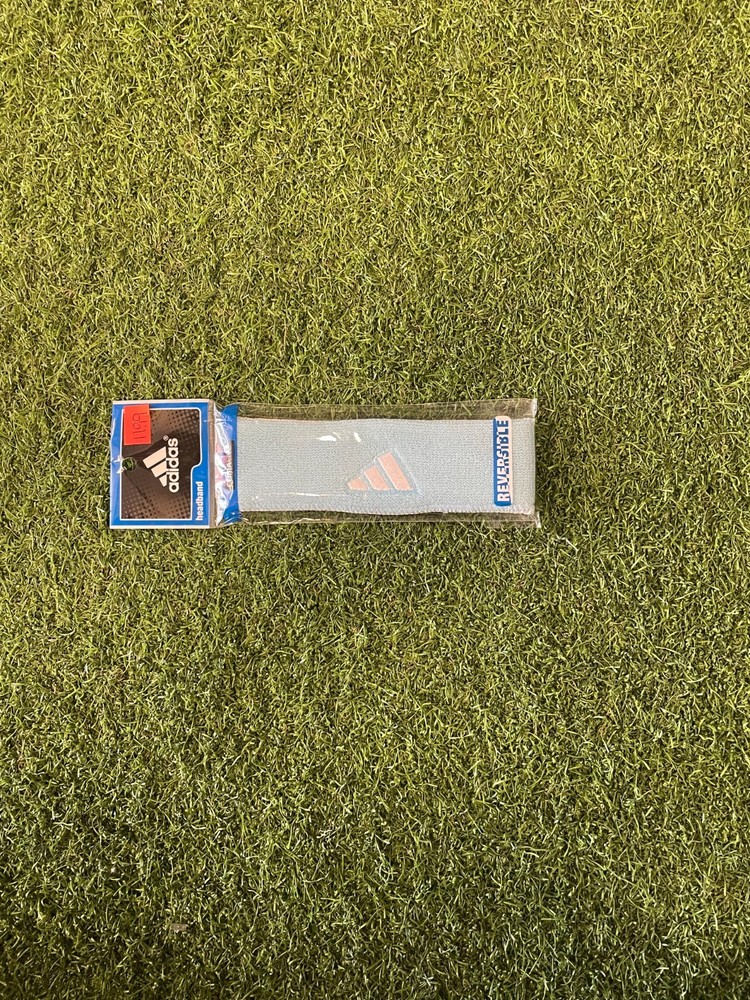 adidas Reversible Headband - Light Blue/White