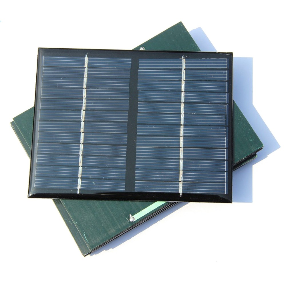 2Pcs Solar Panel Cell Module Epoxy Charger For Charging Cellphones DC Batteries