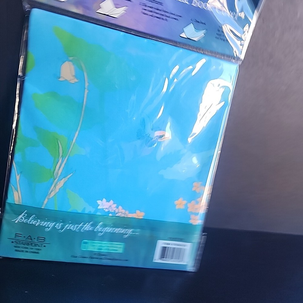 Tinkerbell Stretchable Fabric Book Cover Text Book NOS