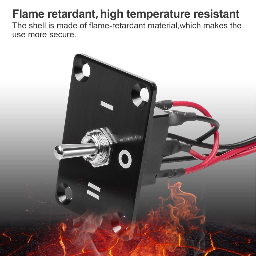 Button Switch Rocker Switch Toggle Switch Six Pin Three Position 1/2 Prewired...