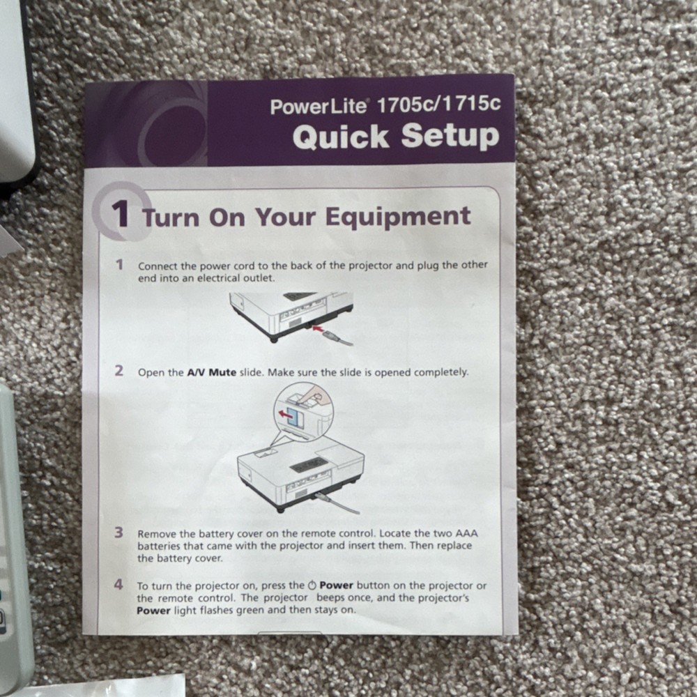 Epson PowerLite 1705c/1715c Driver & Utility Software CD Set