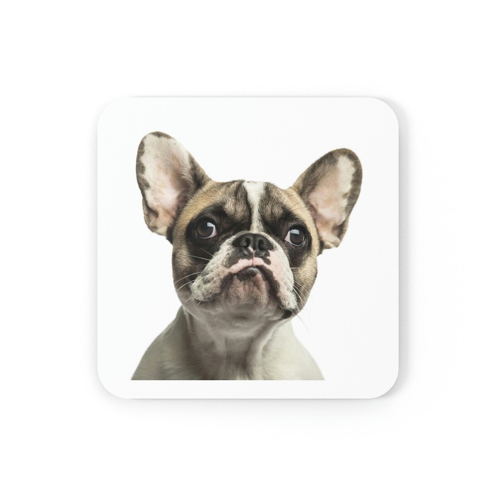 Frenchie Cork Back Coaster