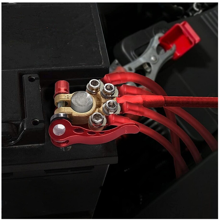 (2Pcs) Car Battery Terminal Connector Clamp Quick Release Adjust Disconnect Tool