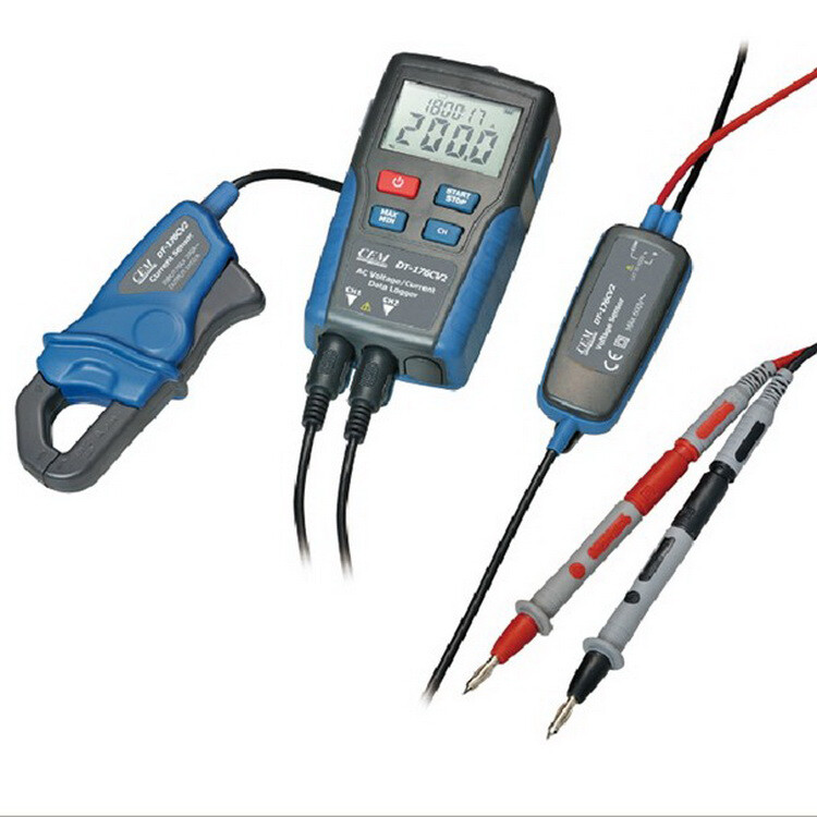 CEM DT-176CV2 AC Current and Voltage Data Logger Digital LCD Display