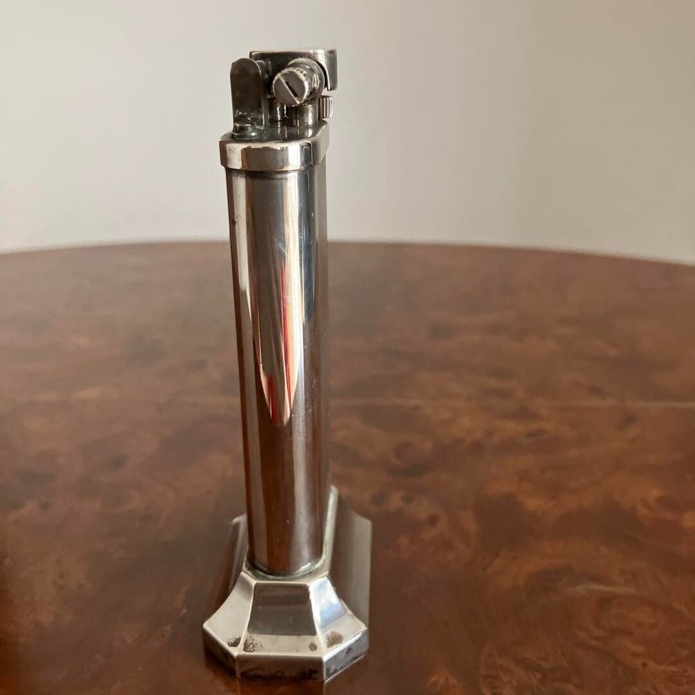 Dunhill table lighter silver with box