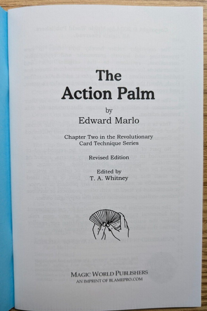 Action Palm by Ed Marlo (RCT Chapter Two)