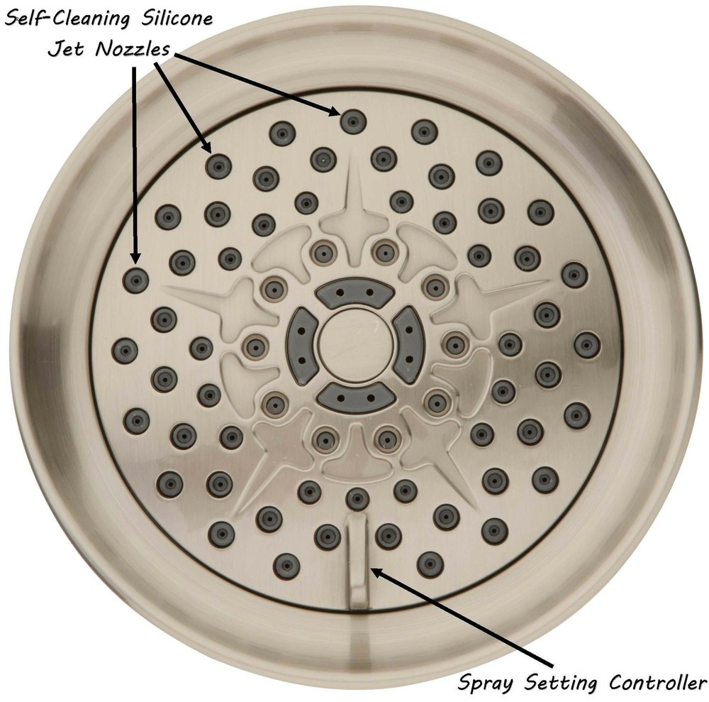 Massage & Mist Shower Head (Aqua Elegante) - Brushed Nickel