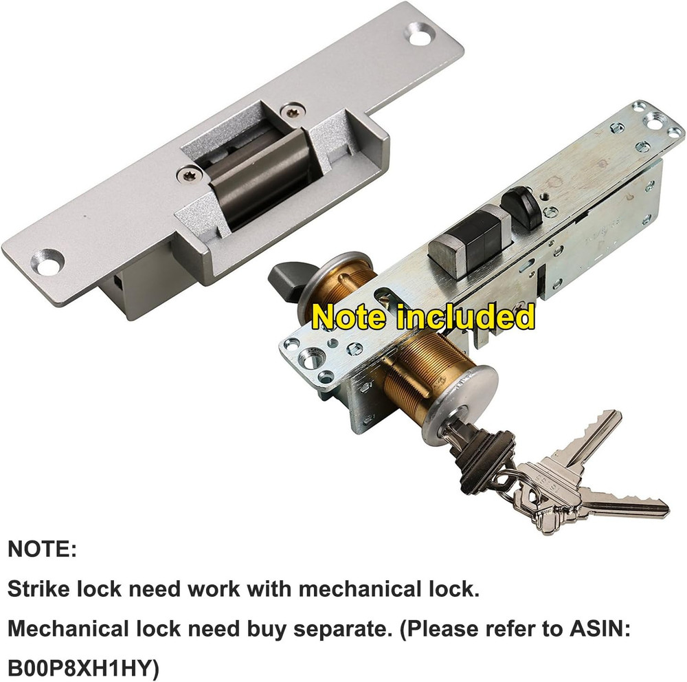 Electric Strike Door Lock Fail-Secure for Access Control System Deadlatches or C