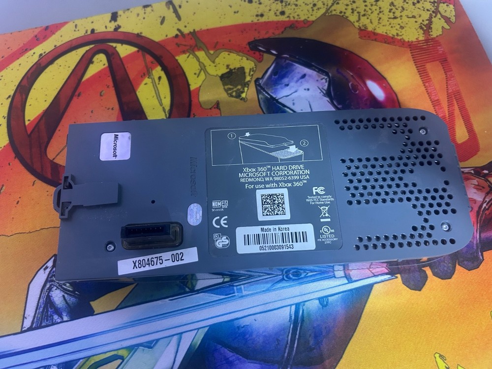 Microsoft Xbox 20 Gb External Hard Drive Hdd and Data transfer cable