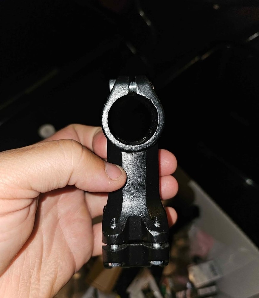 Black Aluminum Threadless Bicycle Stem Universal