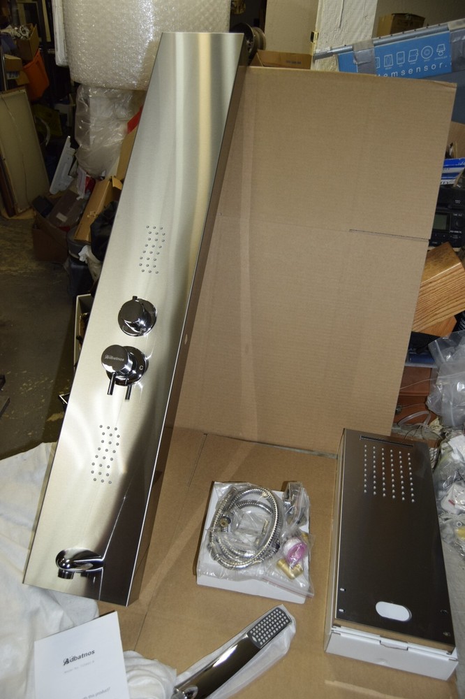 New! Adbatnos Shower Panel Multifunctional Multiple Head System Stainless TZ5802