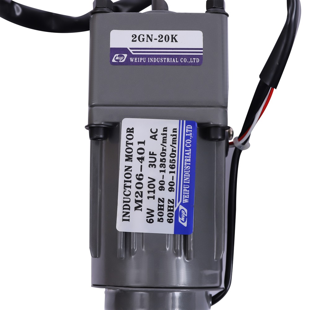 110V Gear Motor with Speed Controller - Adjustable Speed Regulator (20K)