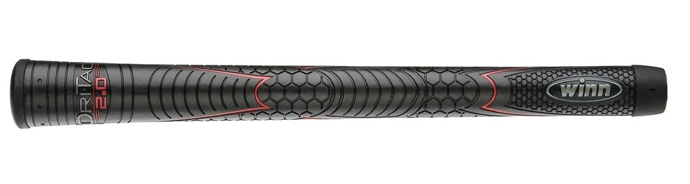 WINN DRI-TAC 2.0 Jet Black Golf Grips Undersize/Standard/Midsize/Oversize
