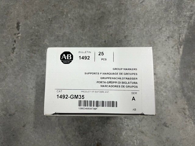 (25) Allen Bradley 1492-GM35 Anchor Marker Lot of 25 New